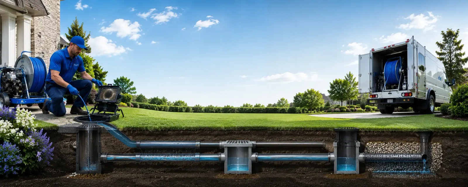 Outdoor drain cleaning information for Gardners, PA